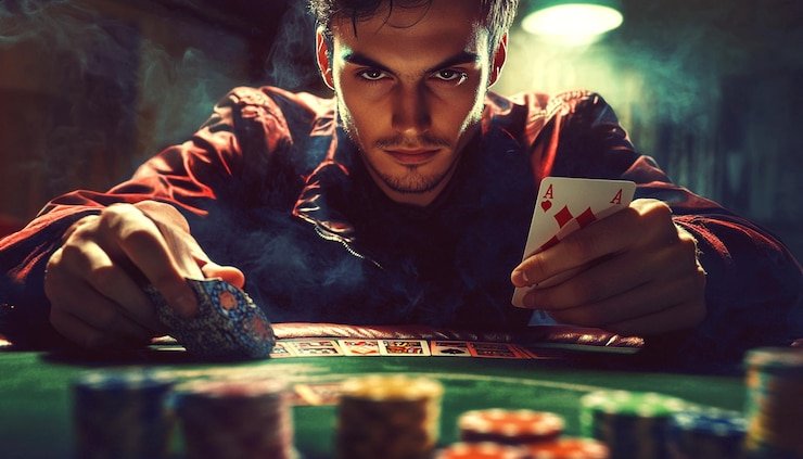 Meja Three Card Poker langsung di bandarjaya toto dengan dealer profesional dan antarmuka kartu digital